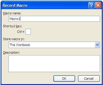 Excel macros definition