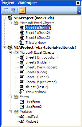 Nhiều dự án VBA